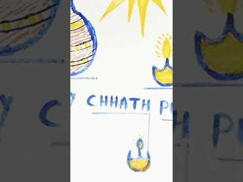 a festival drawing|happy chhath puja drawing|a festival celebration drawing #drawing #art #chhath