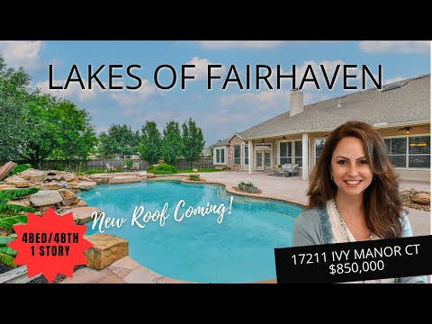 17211 Ivy Manor Ct | Lakes of Fairhaven | Luxury Cypress Home for Sale | NEW ROOF