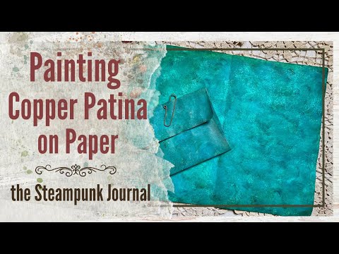 Create Stunning Copper Patina Backgrounds for Your Junk Journal | Easy Tutorial  #fauxfinish