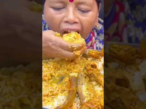 @eating spicy 🥵 fish fry with rice ##ytshorts