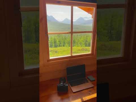 Tiny Home Workspace In Iceland ⛰️ #shorts