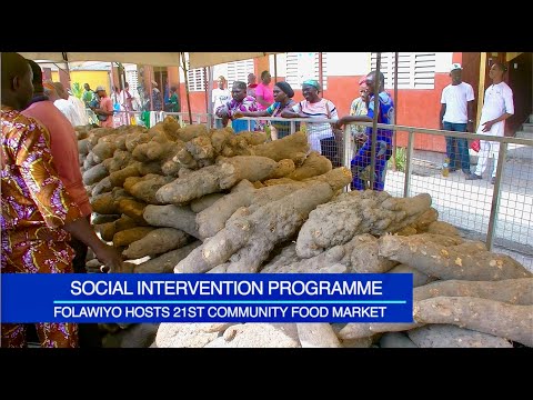 FOLAWIYO HOSTS 21ST COMMUNITY FOOD MARKET