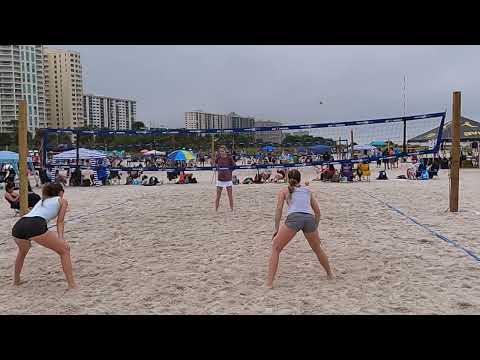 AVP Juniors 2022 East Coast Champs - 18U - Day 2 Pool - Genest/Schrock vs Mozeleski/Sprecher - Set 3