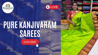 15 mins live with Hayagrivas/ Pure Kanchipattu | Hayagrivas Handloom Silk Sarees #originalsilksarees