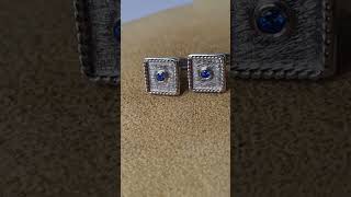 Blue Sapphire Cufflinks. #highjewellery #wedding #gift