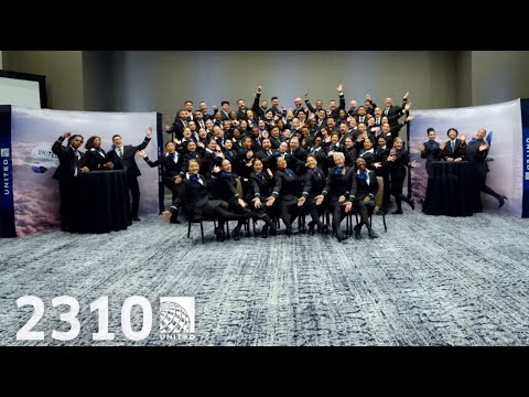 UNITED 2310 Flight Attendant Graduation RECORDING