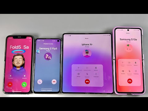 Incoming Call Samsung Galaxy Fold 5 + Samsung Galaxy S10e + Samsung Galaxy Z Flip 5 + IPhone XR