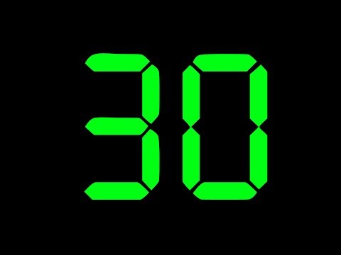 30 to 0 COUNTDOWN TIMER ( v 659 ) 30 sec with sound effects + beep 4K