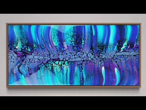 GORGEOUS Shelee Art - Beetles Back - Acrylic Swipe Technique- Fluid Art/Acrylic Pour Painting 🪲🪲🪲