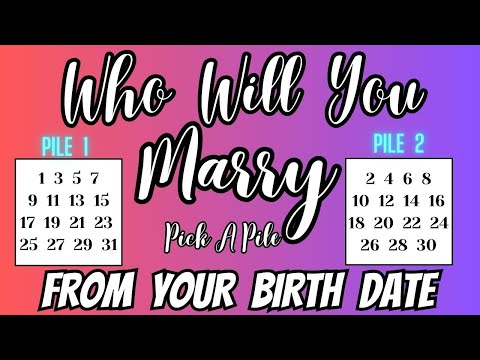 ❤️HINDI❤️JANIYE APNI BIRTH DATE SE❤️APKI SHAADI KAB AUR KIS SE HOGI ?❤️MARRIED LIFE❤️PICK A PILE❤️