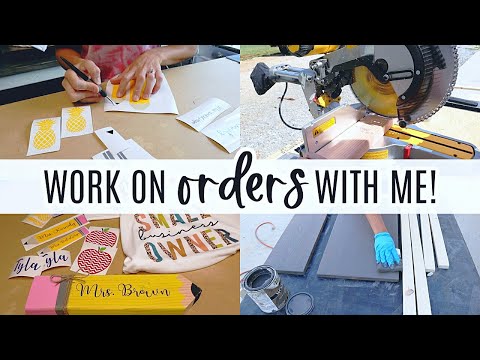 Work on Etsy Orders | Wood Signs, Decals & Sublimating Shirts