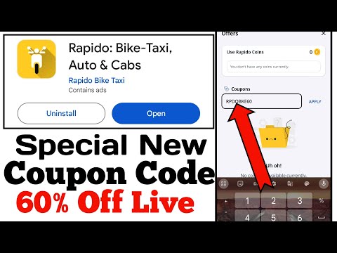 rapido coupon code latest | rapido coupon code today | rapido coupon code new user