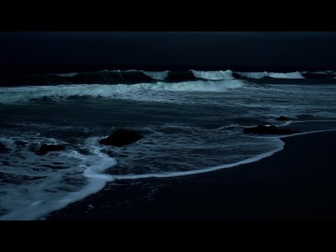 Relaxing Ocean Waves at Night for Deep Sleep | Natural Sounds to Fall Asleep Fast