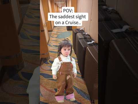 Putting luggage in the hallways on the last night is the WORST! 😂🛳 #cruisememe #cruiseblues #cruiser