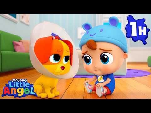 Bingo Has a Boo Boo! 🩹 | Little Angel |  Nursery Rhymes