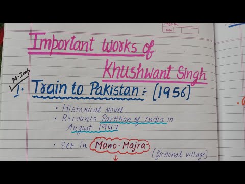 Part-2 Khushwant Singh | Biography and Important Works | Master Cadre English #tgt #pgt #mastercadre