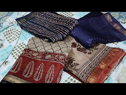 Maheshwari Silk saree ।। Beautiful Collection ।। Hand Block print by Prashant Sarees