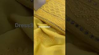 Beautiful Chikankari Suits || Hand Embroidered Partywear Suits || Dress365days