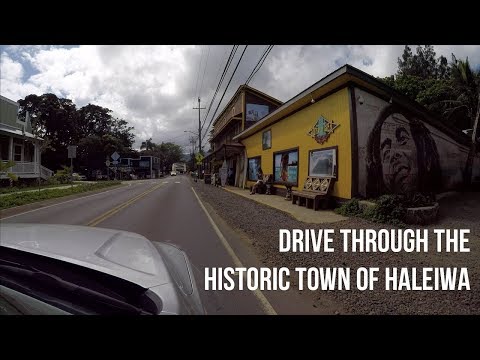 Roundtrip Drive Through Historic Haleiwa, Oahu in just 3 Minutes!