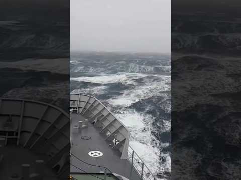 Scary Monster Waves In The North Sea || #ocean #sea #northsea #storm #waves #trending #shorts