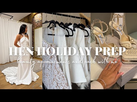 HEN DO PREP VLOG | BEAUTY TREATMENTS, OUTFITS & PACK WITH ME