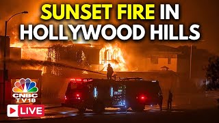 Hollywood Hills LIVE: Hollywood Consumed By Apocalypse Vibes as Wildfires Rage | Sunset Fire | N18G