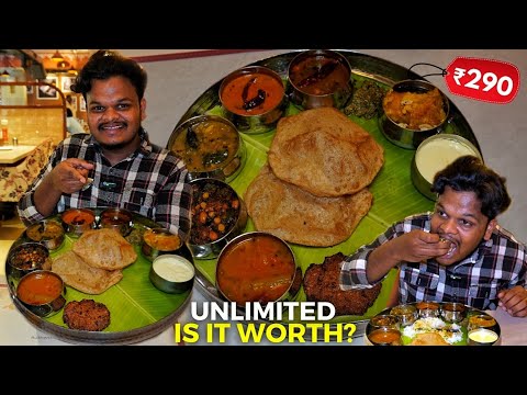 ₹290 Unlimited Andhra Style Veg Meals in Bangalore 😱 | Is It Worth Visiting Here ?