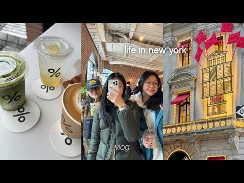 nyc vlog | thanksgiving, cafes, holiday shopping, trendy bakeries, popular restaurants, central park