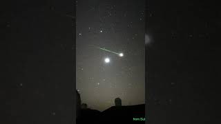 Orionid meteor shower 2023/10/20 from the subaru telescope Mainakea, Hawaii