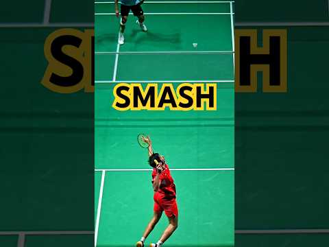 Badminton Men Single Jump Smash Indonesia vs France Jonatan Cristie vs Popov Slow Motion