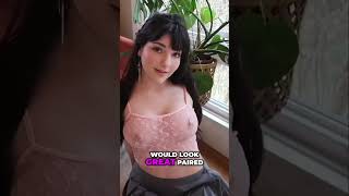 Transparent Sheer Try on Haul  See Through Tops + NO BRA #nobra #seethroughfashion #shorts