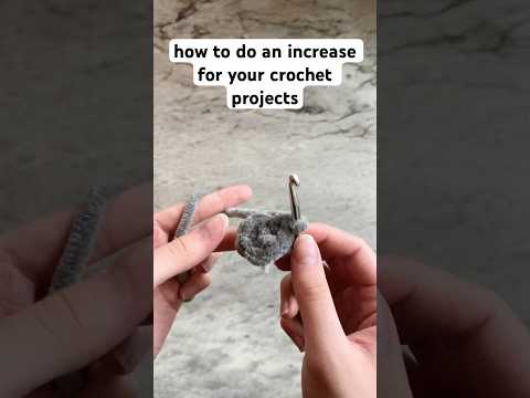 how to do an increase in crochet: how to crochet for beginners #crochettutorial