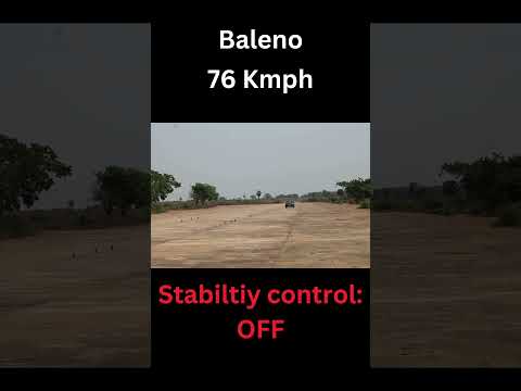 Baleno stability on heavy understeer stability off-oversteer #marutisuzuki #baleno #moosetest