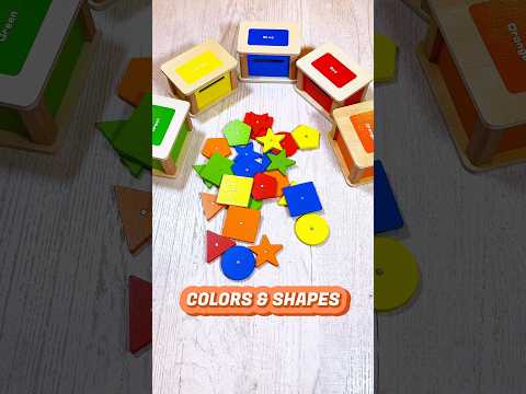 Color & Shapes Sorting Game for Toddlers | Educational Activities for Toddlers #shorts