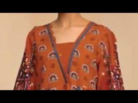 new neck design cutting stitching 😎 how to sew a new neckline v shape neck design cutting and |