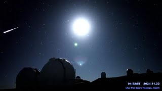 ハワイ・マウナケア星空ライブカメラ 2024年11月22日UTの流星ダイジェスト/Meteors over Maunakea, Hawaii, Nov 22, 2024 UT