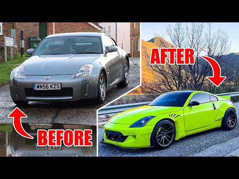 BUILDING A WIDEBODY NISSAN 350Z IN 10 MINUTES!