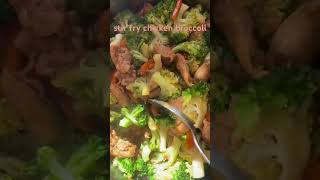 stir fry chicken broccoli #shorts