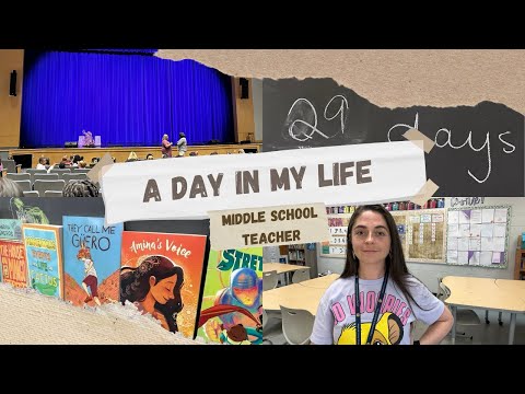 a day in the life | Middle School Teacher | play field trip & spelling bee