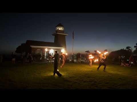 [4KHDR]  Fire Dancers at the Lighthouse