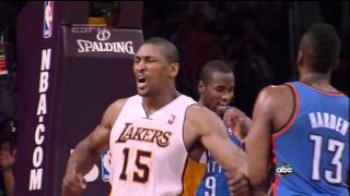 Metta World Peace Assaults James Harden