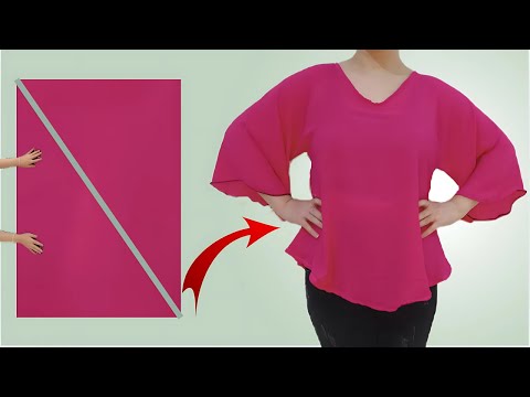 Very Easy Only 1.5 meter Fabric Cut in 5 minute and Sew only 10 minute ✂️ For Beginners Sewing