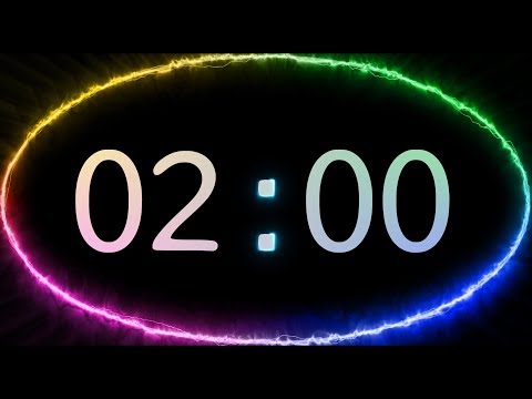 2 min COUNTDOWN TIMER ( v 638 ) TIMER with sound  music 4k