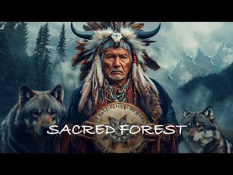 Sacred Forest - Gentle Meditation Music with Native American Flute and Guitar, Trumpet