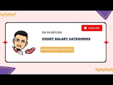 1907  Count Salary Categories | LEETCODE SQL 50 | INTERVIEW SQL QUESTION