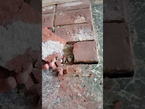 Removing a brick hearth. #demo #remodel #homestead #diy