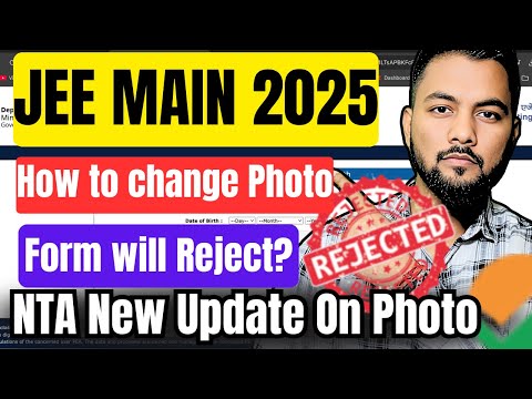 NTA New Update✅|Jee Main Application Form Photo Update|How To Change Photo In JEE Main 2025