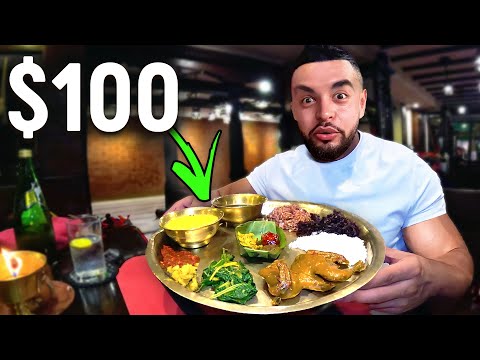 $1 Buffet vs $100 Buffet In Kathmandu, Nepal!🇳🇵