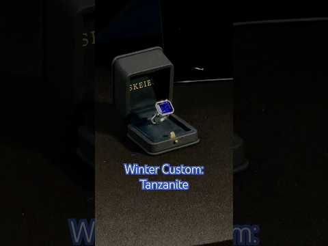 Custom Ring: Tanzanite gemstone. #customring #gemstonering #jewelrystyle #ring #gemstones