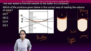 Water Level: Volume - Correct Eye Level - Achiever Section |NSO| NSTSE Lectures @  doorsteptutor.com